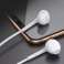 WK Design Wired USB Type-C In-ear Headphones White (Y12 image 4