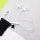 Remax RM-550 in-ear headphones with remote control and microphone white image 1