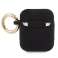 Adivina la cubierta de AirPods GUA2SSSK negro / negro Silicone Vintage Script fotografía 1