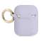 Guess GUA2SGGEU AirPods couvre violet / violet Paillettes en silicone photo 1