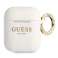 Guess GUA2SGGEH AirPods couvre blanc / blanc Silicone Glitter photo 1
