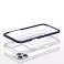 Funda transparente 3 en 1 para iPhone 13 Pro Max Gel Cover con marco azul fotografía 4