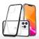 Funda transparente 3 en 1 para iPhone 13 Pro Max Gel Cover con marco negro fotografía 2