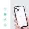 Klare 3in1 Hülle für iPhone 13 Gel Hülle mit Rahmen Schwarz Bild 1