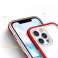 Funda transparente 3 en 1 para iPhone 12 Pro Max Gel Cover con marco rojo fotografía 3
