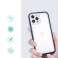 Clear 3in1 Case for iPhone 12 Pro Max Gel Cover with Frame Blue image 1
