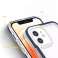 Klare 3in1 Hülle für iPhone 12 Gel Cover mit Rahmen Blau Bild 3