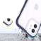 Klare 3in1 Hülle für iPhone 12 Gel Cover mit Rahmen Blau Bild 5