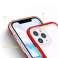 Doorzichtig 3in1 hoesje voor iPhone 11 Pro Max Gel Cover met frame rood foto 3