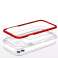Klare 3in1 Hülle für iPhone 11 Gel Hülle mit Rahmen Rot Bild 4