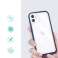 Klare 3in1 Hülle für iPhone 11 Gel Cover mit Rahmen Blau Bild 1