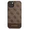 Guess GUHCP13SG4GLBR iPhone 13 mini 5 4&quot; brązowy/brown hard case 4G St zdjęcie 2