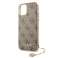 Gæt GUHCN61GF4GBR iPhone 11 brun / brun hård sag 4G Charms Colle billede 4