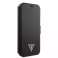 Guess GUFLBKP12SVSATMLBK iPhone 12 mini 5,4" schwarz/schwarz Buch Saffian Bild 2