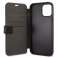 Guess GUFLBKP12SVSATMLBK iPhone 12 mini 5,4" schwarz/schwarz Buch Saffian Bild 3