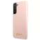Guess GUHCS22MLSLMGPP S22 + S906 roze / roze hardcase Silicone Script M foto 1