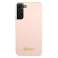 Guess GUHCS22MLSLMGPP S22 + S906 roze / roze hardcase Silicone Script M foto 2