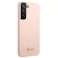 Guess GUHCS22MLSLMGPP S22 + S906 roze / roze hardcase Silicone Script M foto 3