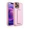 Uusi jalustakotelo Samsung Galaxy A13 5G:lle vaaleanpunaisella jalustalla kuva 1