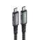 Acefast USB Type-C - USB Type-C-kabel 2m, 100W (20V/5A) grå (C4-03 dee billede 1