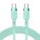 Joyroom Robustes USB Typ-C auf USB Typ-C 3A Kabel 1.8m Grün (S-1830 Bild 2