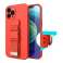 Rope case gel case with leash chain bag lanyard iPhone 12 fi image 6