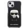 Karl Lagerfeld KLHCP13MTPEIKK iPhone 13 6,1" hardcase zwart/zwart Ico foto 2