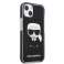 Karl Lagerfeld KLHCP13MTPEIKK iPhone 13 6,1" hardcase zwart/zwart Ico foto 3