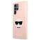 Karl Lagerfeld KLHCS22LSLCHPI S22 Ultra S908 hardcase roze/roze Sili foto 1