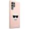 Karl Lagerfeld KLHCS22LSLCHPI S22 Ultra S908 hardcase roze/roze Sili foto 3