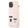 Karl Lagerfeld KLHCP13SSSKCI iPhone 13 mini 5,4" kõvakaaneline heleroosa foto 1