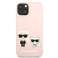 Karl Lagerfeld KLHCP13SSSKCI iPhone 13 mini 5,4" kõvakaaneline heleroosa foto 2