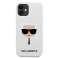 Karl Lagerfeld KLHCP12SSLKHWH iPhone 12 mini 5,4" bílý/bílý pevný kryt fotka 2