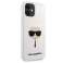 Karl Lagerfeld KLHCP12SSLKHWH iPhone 12 mini 5,4" bílý/bílý pevný kryt fotka 3