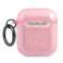 Karl Lagerfeld KLA2UKHGP AirPods Abdeckung rosa/pink Glitzer Karls Kopf Bild 1