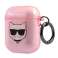 Karl Lagerfeld KLA2UCHGP AirPods dekker rosa/rosa Glitter Choupette bilde 2