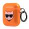 Karl Lagerfeld KLA2UCHFO AirPods capa laranja/laranja Choupette foto 2