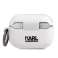 Karl Lagerfeld KLACAPSILGLWH AirPods Pro coque blanc/blanc Silicone Ik photo 1
