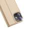 Custodia per fondina DUX DUCIS Skin Pro con flip iPhone 12 mini oro foto 2