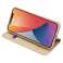 Custodia per fondina DUX DUCIS Skin Pro con flip iPhone 12 mini oro foto 5