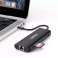 Choetech Bağlantı İstasyonu USB Hub Adaptörü Tip C 6'sı 1 arada 100 W PD Siyah (HUB fotoğraf 2