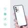 Notīrīt 3in1 futrāli Samsung Galaxy A73 gēla vāciņam ar zilu rāmi attēls 1