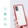 Doorzichtig 3in1 hoesje voor Samsung Galaxy A03s (166) gel cover met frame foto 1