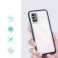 Doorzichtig 3in1 hoesje voor Samsung Galaxy A03s (166) gel cover met frame foto 1