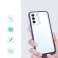Notīrīt 3in1 futrāli Samsung Galaxy S22 gēla vāciņam ar zilu rāmi attēls 1
