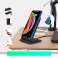 Choetech Qi vezeték nélküli töltő 15W telefon fejhallgatóhoz fekete ( kép 1