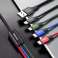 Baseus Kabel USB 4in1 Lightning / 2x USB Typ C / Micro USB in ny Bild 3