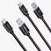 Dudao-kaapeli USB-USB Type-C Super Fast Charge 1 m musta (L5G- kuva 3
