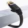 Cable de red UGREEN LAN Ethernet Cat plano. 6 0,5m negro (NW102) fotografía 1