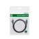 Cable de red UGREEN LAN Ethernet Cat plano. 6 0,5m negro (NW102) fotografía 6